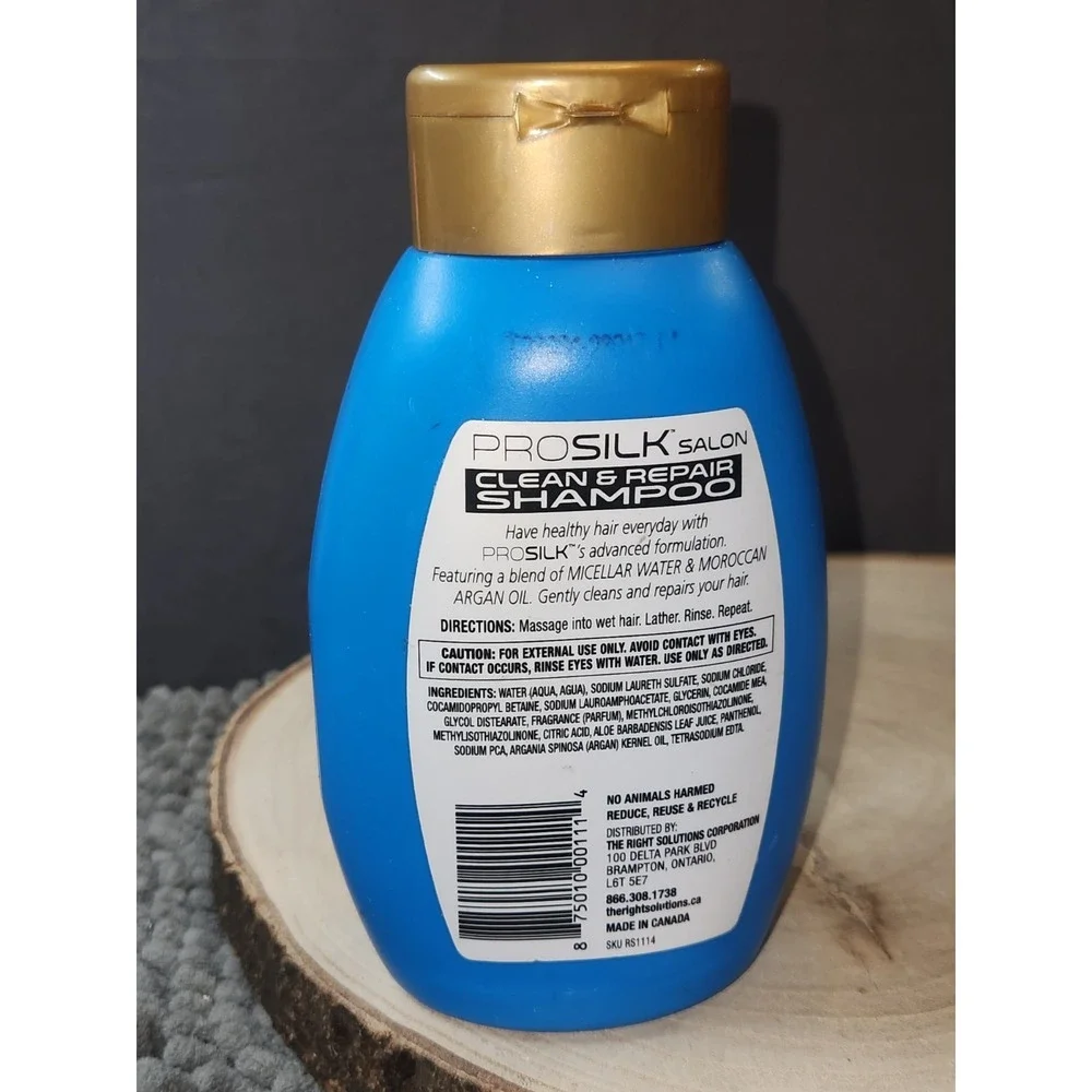 Pro Silk Salon‎ Argan Oil Shampoo Clean & Repair With Moroccan 14 Oz~NEW